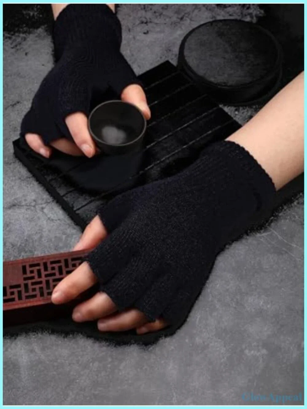Unisex Knitted Fingerless Gloves Touchscreen Half-Finger Winter Warm Mittens 2